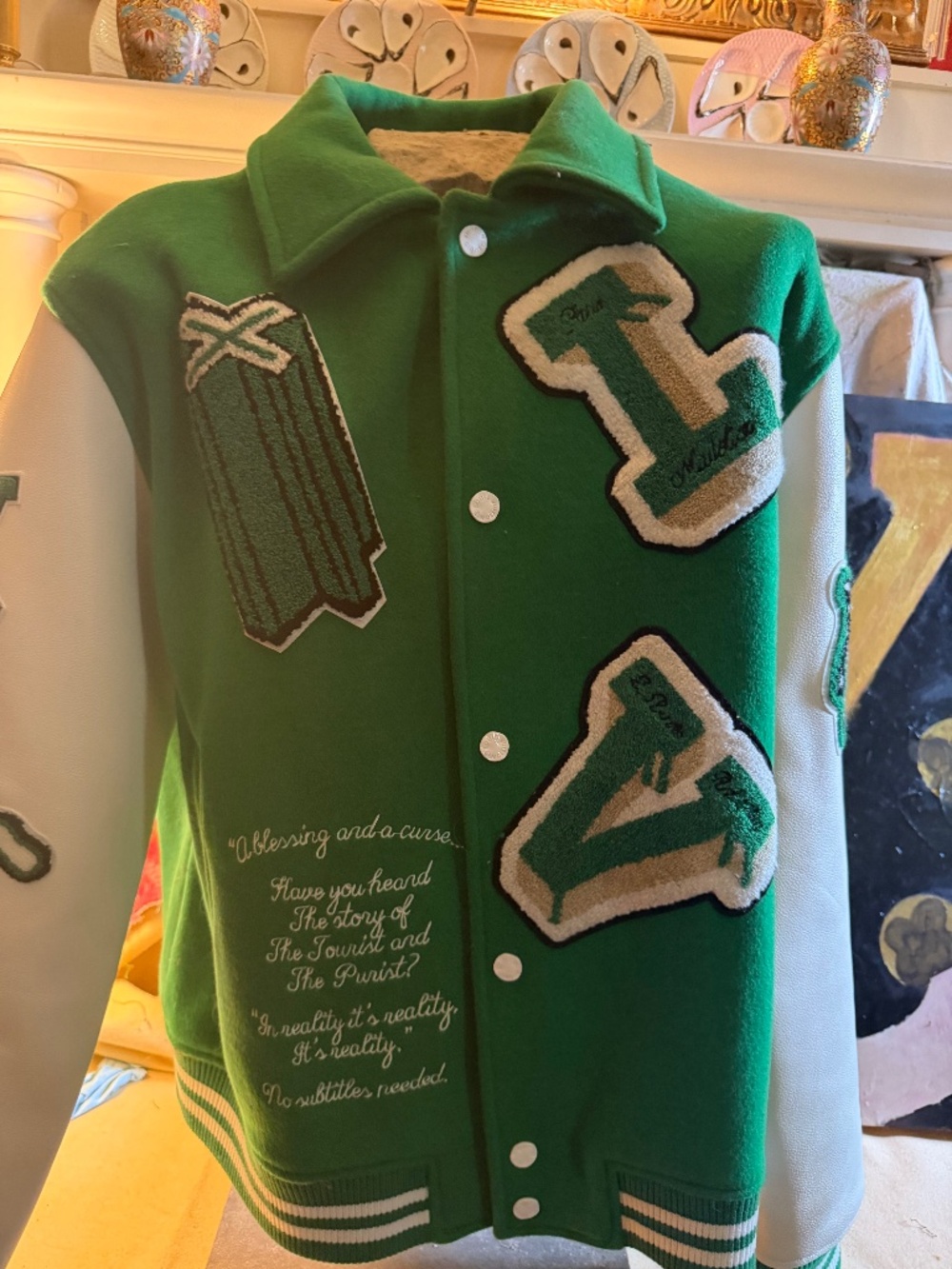 Louis Vuitton Fall/Winter 2021 Varsity Jacket by Virgil Abloh